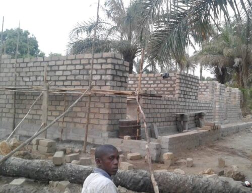 The school addition is moving forward, the walls are getting higher!